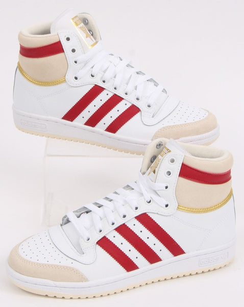 Adidas Top Ten Trainers White/Victory Red