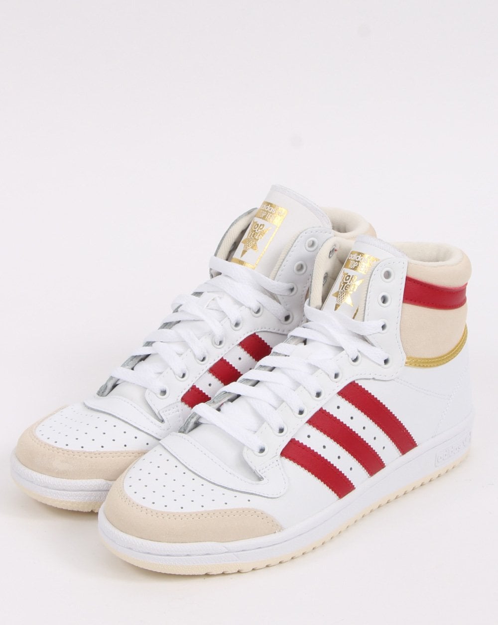 Adidas Top Ten Trainers White/Victory Red