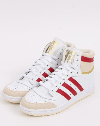 Adidas Top Ten Trainers White/Victory Red