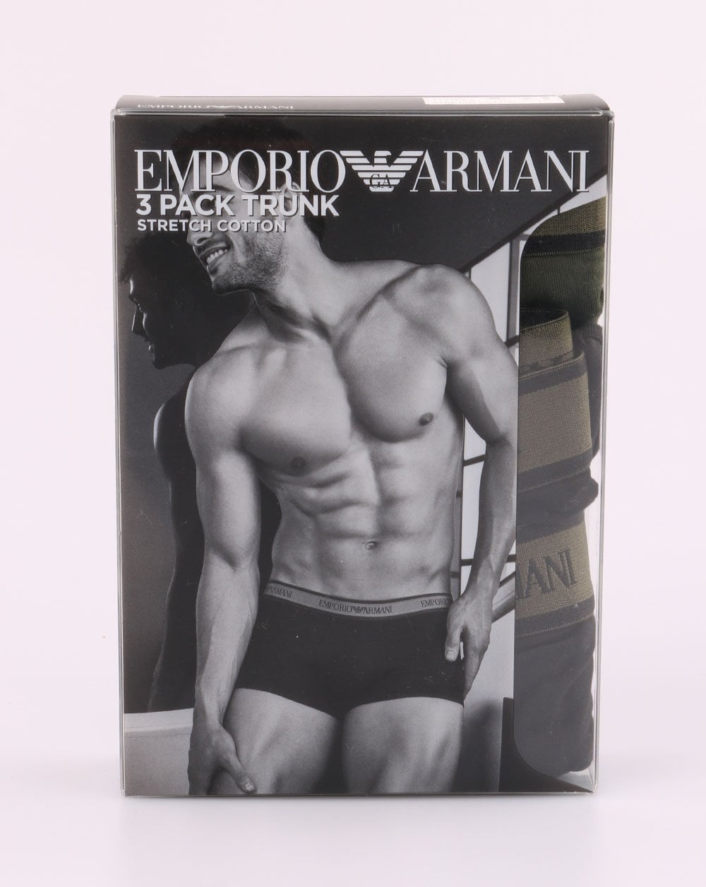 Emporio Armani 3 Pack Boxer Shorts Navy/Grey