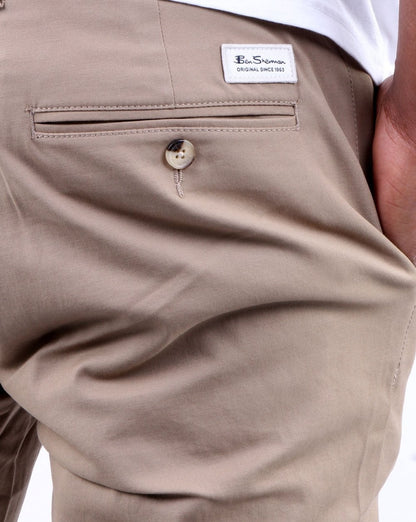 Ben Sherman Signature Slim Stretch Chino Stone