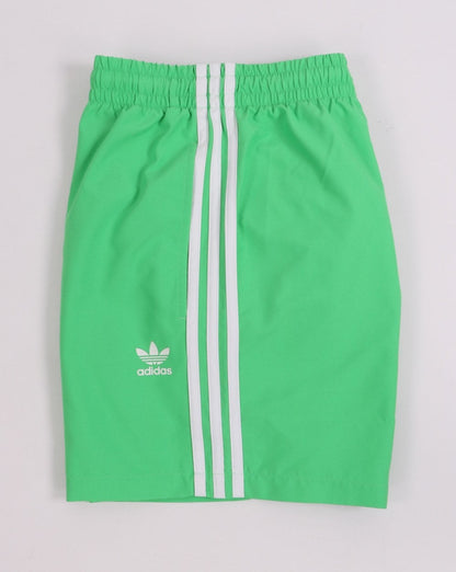 Adidas Originals 3 Stripes Swim Shorts Mint Green