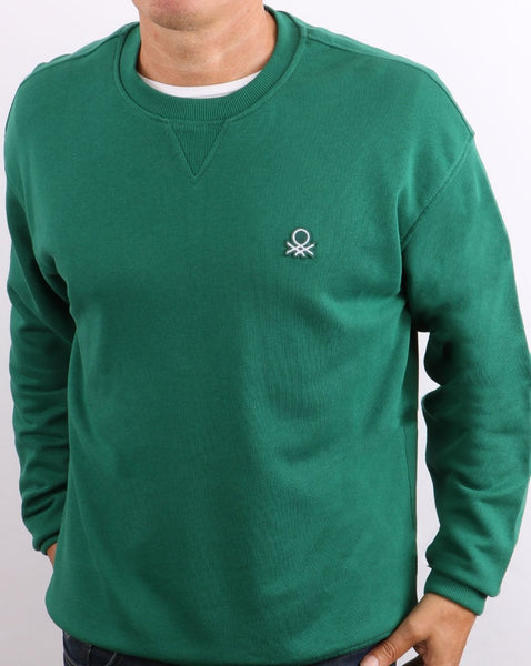 Benetton Logo Sweatshirt Forest Green