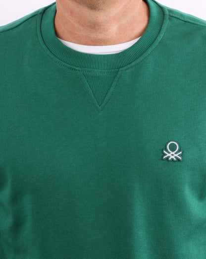 Benetton Logo Sweatshirt Forest Green