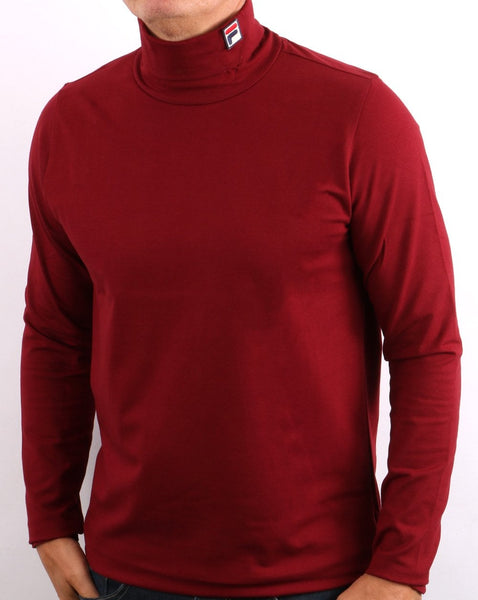 Fila Vintage Roll Neck Deep Red
