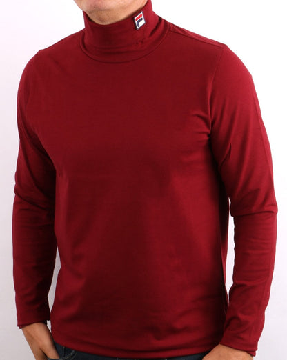 Fila Vintage Roll Neck Deep Red