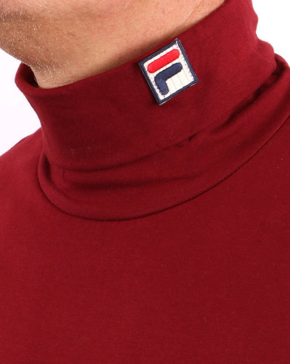 Fila Vintage Roll Neck Deep Red