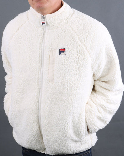 Fila Vintage Sherpa Fleece Whisper White