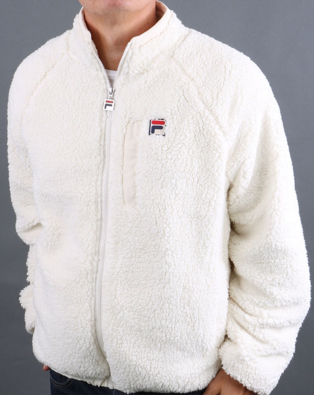 Fila Vintage Sherpa Fleece Whisper White