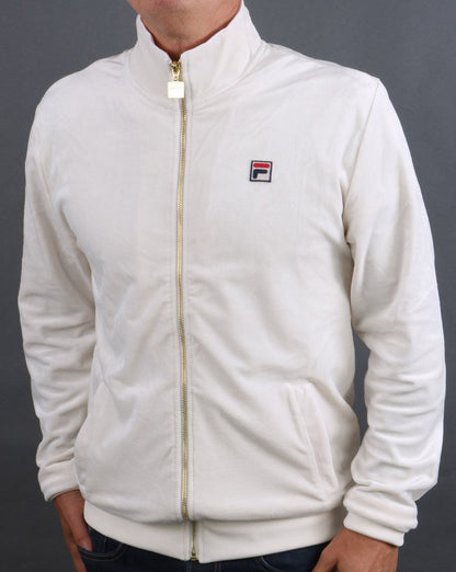 Fila Vintage Velour Track Top Cream