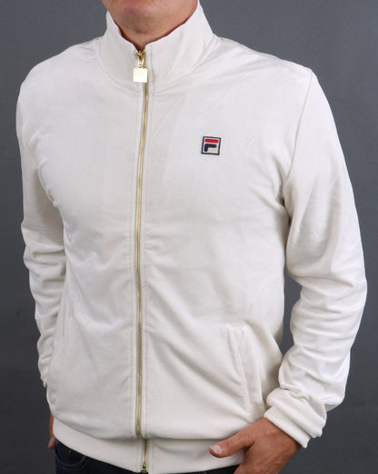 Fila Vintage Velour Track Top Cream