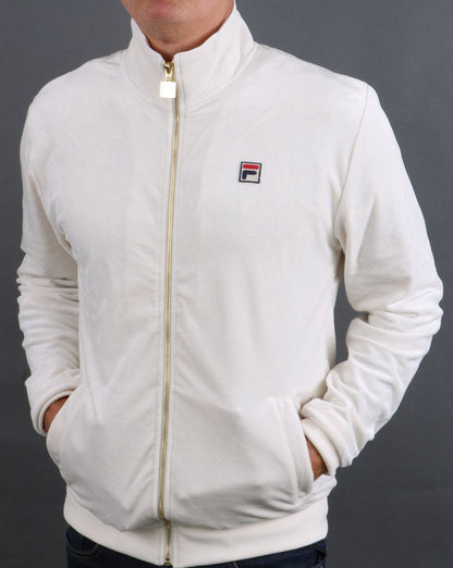 Fila Vintage Velour Track Top Cream