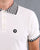 Trojan Chequerboard Polo Shirt Off White