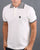 Trojan Chequerboard Polo Shirt Off White