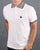 Trojan Chequerboard Polo Shirt Off White