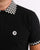 Trojan Chequerboard Polo Shirt Black