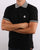 Trojan Chequerboard Polo Shirt Black