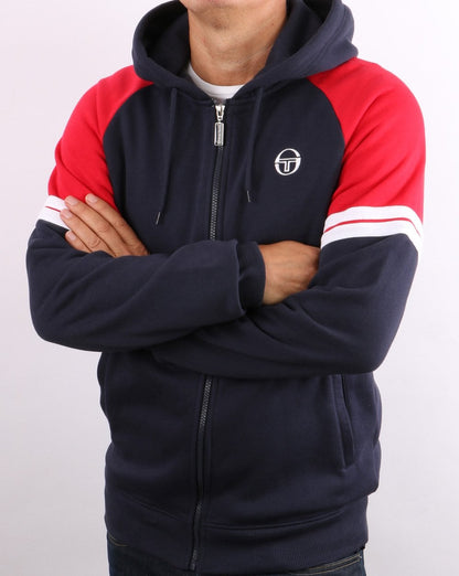 Sergio Tacchini Orion Hoodie Navy/Red/White