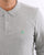 Benetton Long Sleeve Polo Shirt Grey