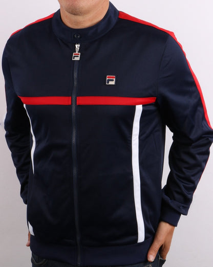 Fila Vintage Runner Track Top Navy/Red/White