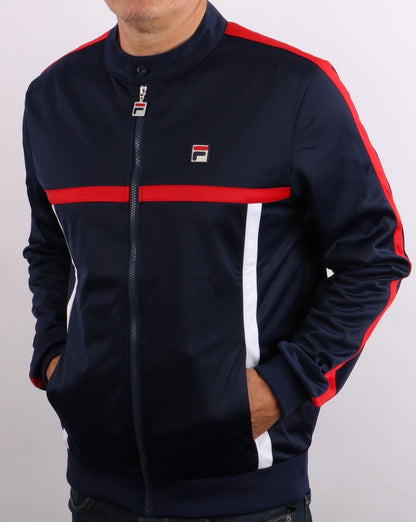 Fila Vintage Runner Track Top Navy/Red/White