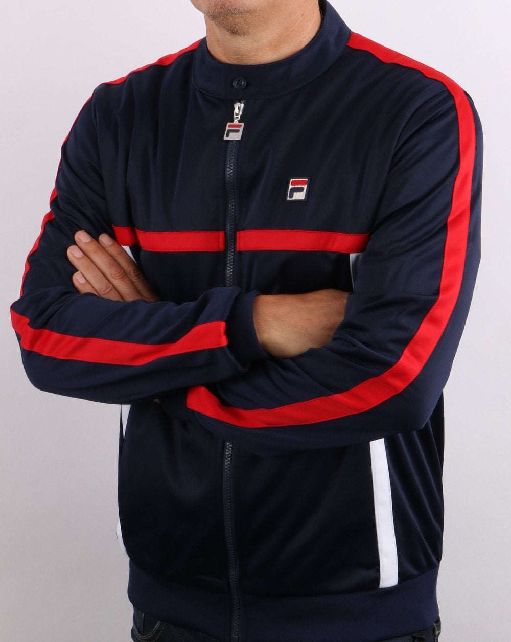 Fila Vintage Runner Track Top Navy/Red/White