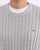 Tommy Jeans Cable Knit Jumper Light Grey Heather
