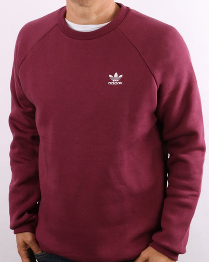 Adidas Originals Essential Crew Sweat Crimson
