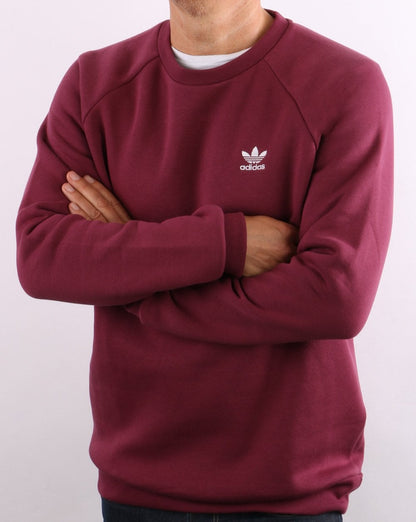 Adidas Originals Essential Crew Sweat Crimson