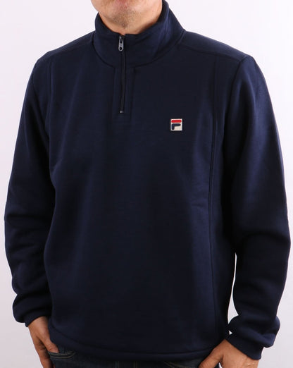 Fila Vintage Rio 1/4 Zip Sweat Navy