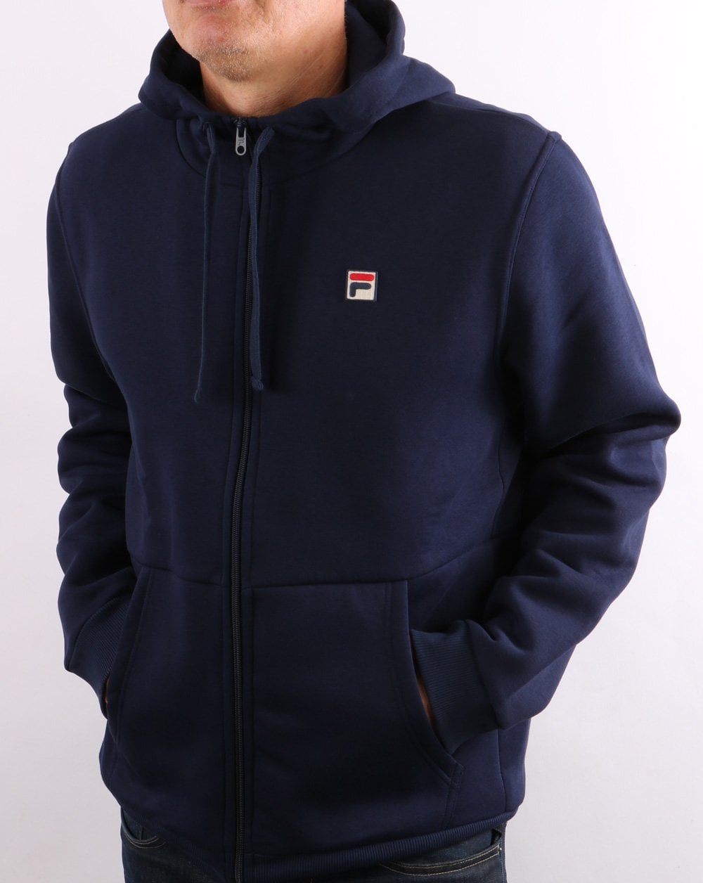 Fila Vintage Full Zip Hoody Navy