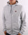 Fila Vintage Full Zip Hoody Light Grey Marl