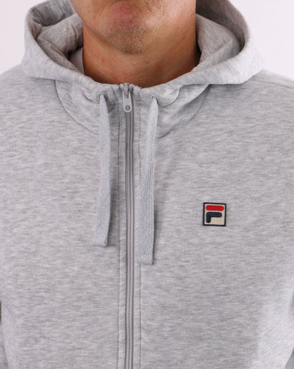 Fila Vintage Full Zip Hoody Light Grey Marl