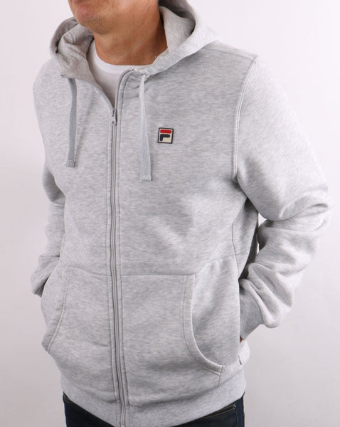 Fila Vintage Full Zip Hoody Light Grey Marl