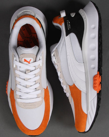Puma Wild Rider Rollin Trainer Vibrant Orange/White