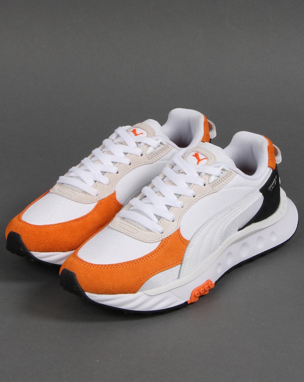 Puma Wild Rider Rollin Trainer Vibrant Orange/White