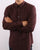 Ben Sherman Long Sleeve Oxford Shirt Burgundy