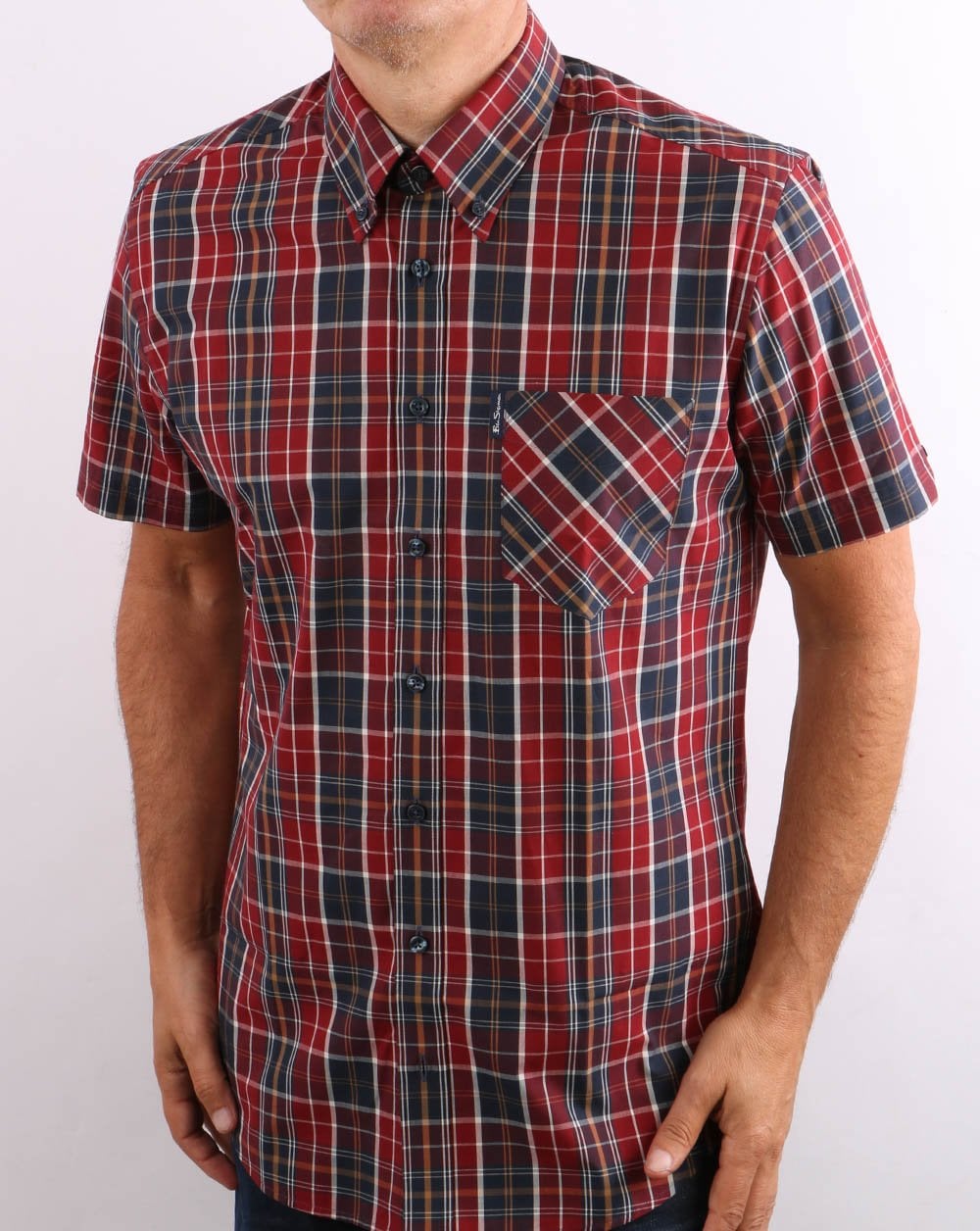 Ben Sherman Tartan Check Shirt Red