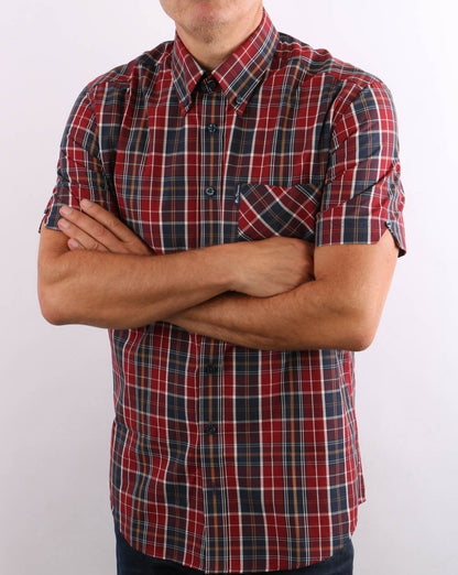 Ben Sherman Tartan Check Shirt Red