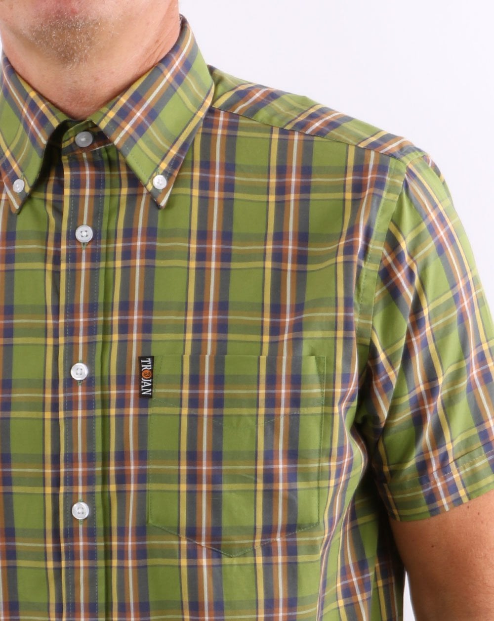 Trojan Check Shirt Green