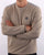 Weekend Offender Check Shoulder Sweatshirt Beige