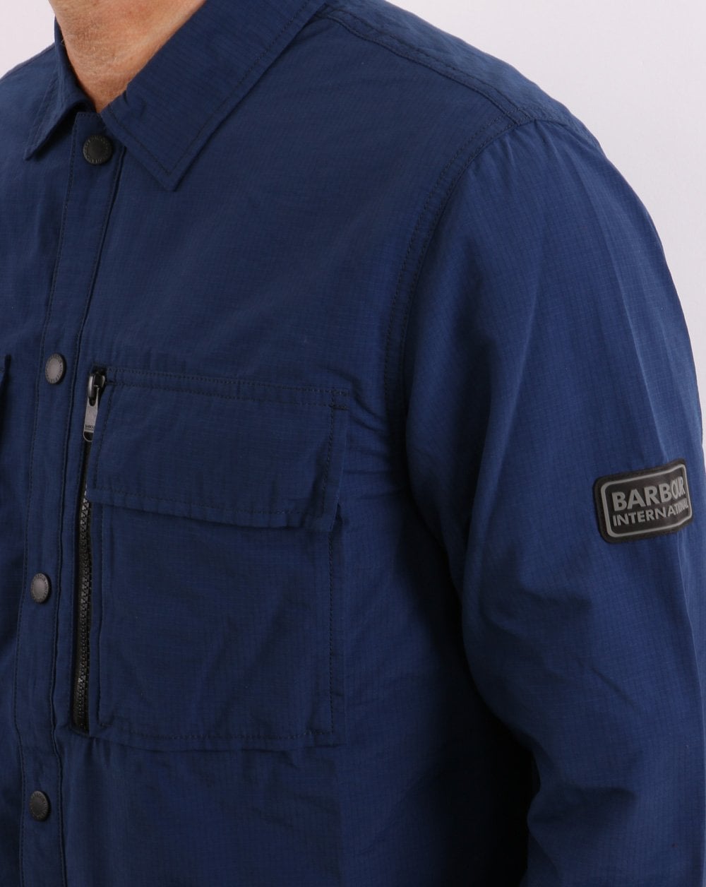 Barbour International Slipstream Overshirt Regal Blue
