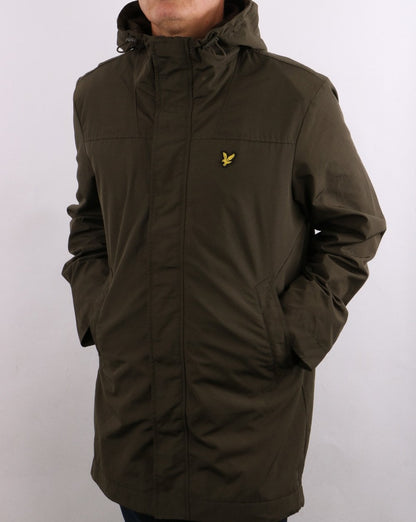 Lyle & Scott Hooded Parka Olive