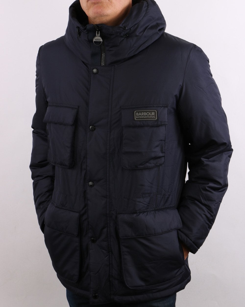 Barbour International Transmission Arden Quilt Jacket Navy