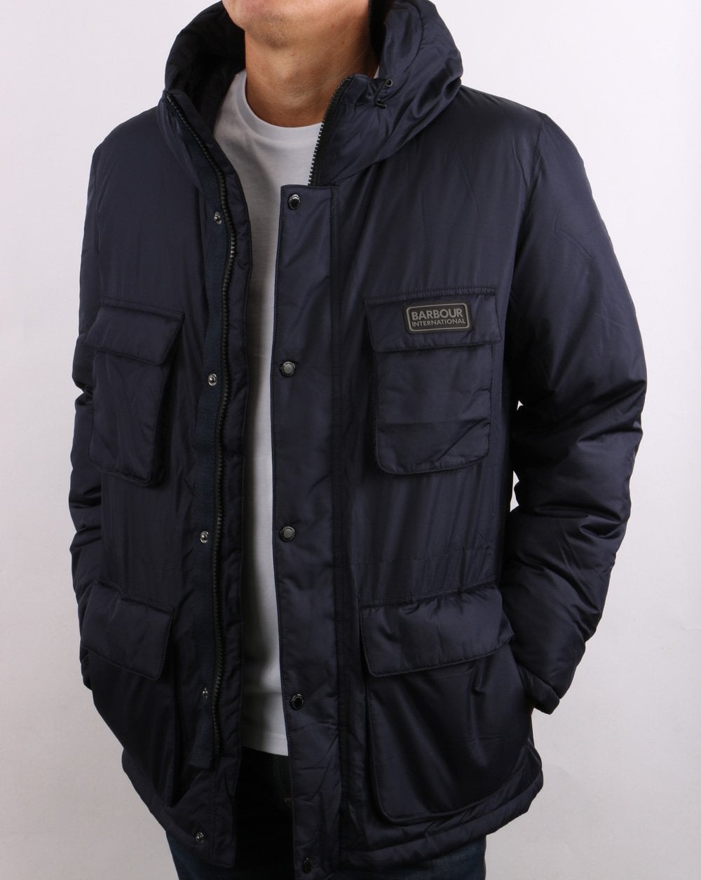 Barbour International Transmission Arden Quilt Jacket Navy