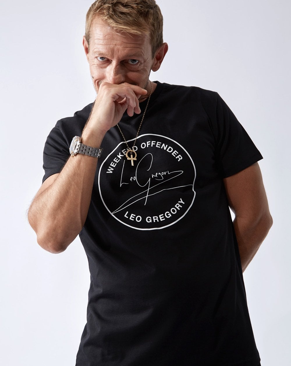 Weekend Offender Leo Gregory T Shirt Black