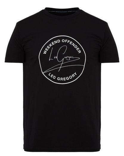 Weekend Offender Leo Gregory T Shirt Black