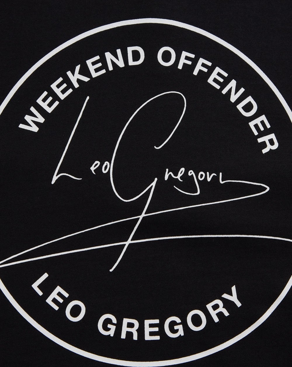 Weekend Offender Leo Gregory T Shirt Black