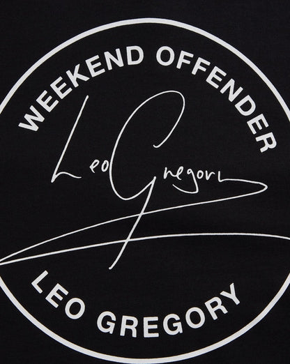 Weekend Offender Leo Gregory T Shirt Black