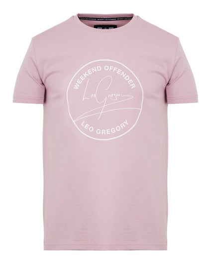 Weekend Offender Leo Gregory T Shirt Lilac